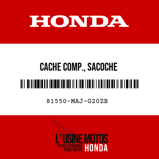 image de 81550-MAJ-G20ZB CACHE COMP., SACOCHE