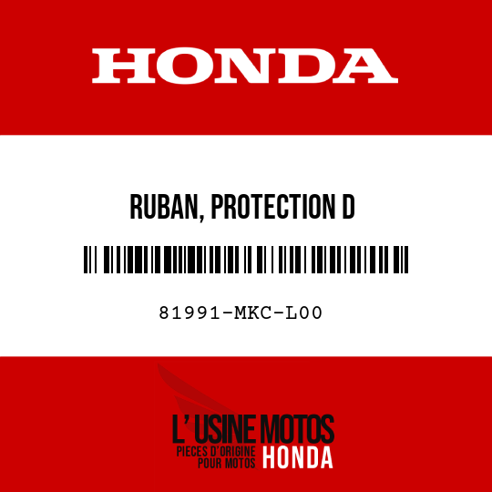 image de 81991-MKC-L00 RUBAN, PROTECTION D