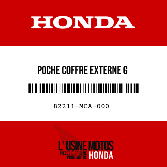 image de 82211-MCA-000 POCHE COFFRE EXTERNE G
