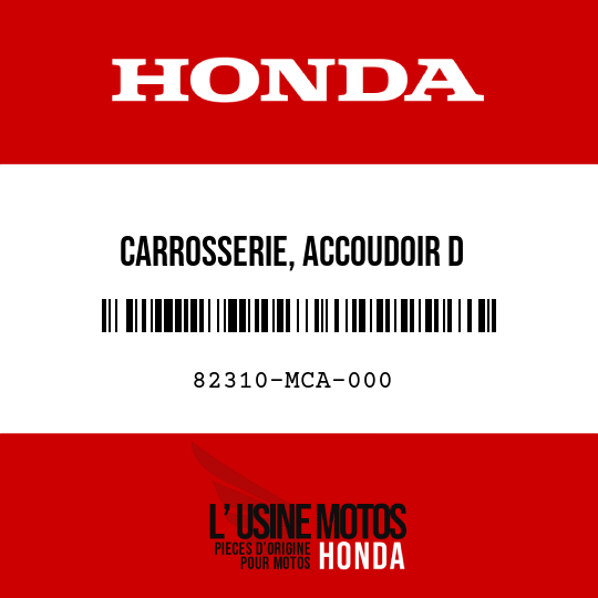 image de 82310-MCA-000 CARROSSERIE, ACCOUDOIR D