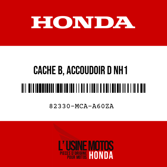 image de 82330-MCA-A60ZA CACHE B, ACCOUDOIR D NH1 