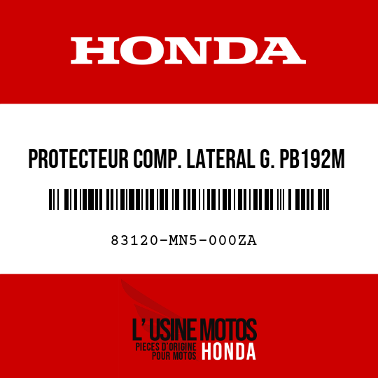 image de 83120-MN5-000ZA PROTECTEUR COMP. LATERAL G. PB192M 