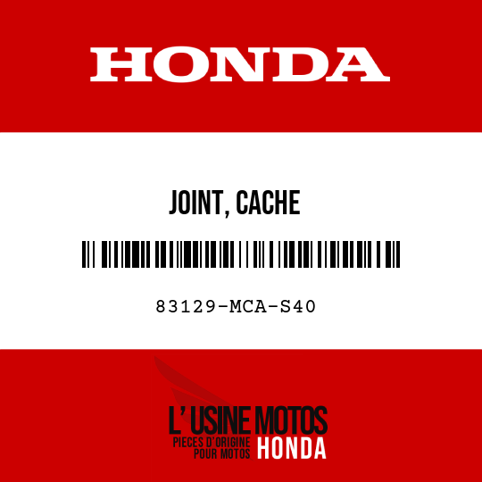 image de 83129-MCA-S40 JOINT, CACHE