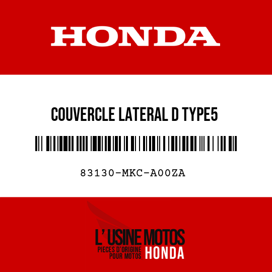 image de 83130-MKC-A00ZA COUVERCLE LATERAL D TYPE5