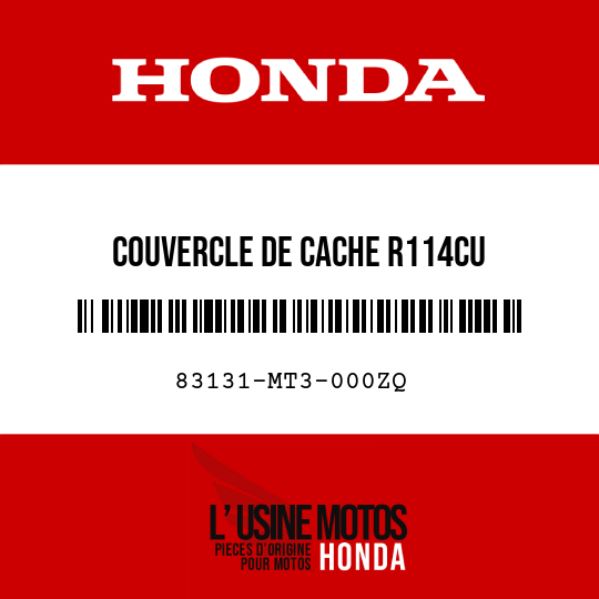 image de 83131-MT3-000ZQ COUVERCLE DE CACHE R114CU 