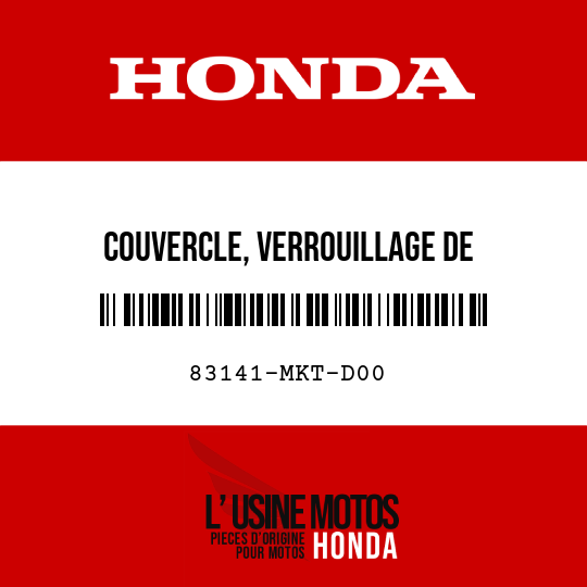 image de 83141-MKT-D00 COUVERCLE, VERROUILLAGE DE DIRECTION ELECTRIQUE