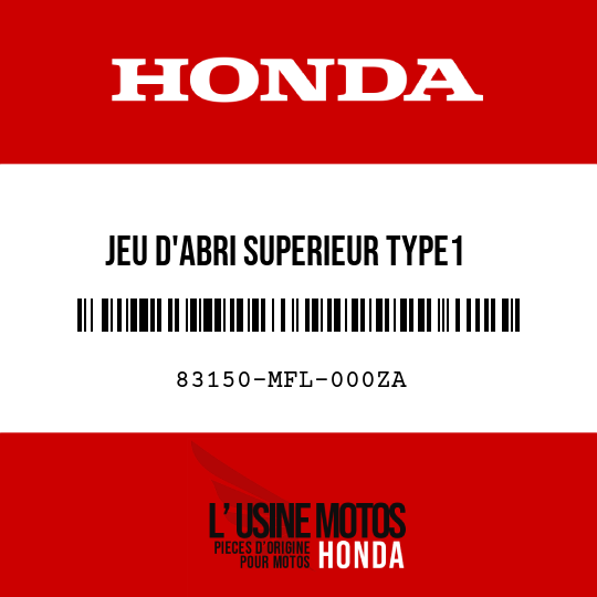 image de 83150-MFL-000ZA JEU D'ABRI SUPERIEUR TYPE1