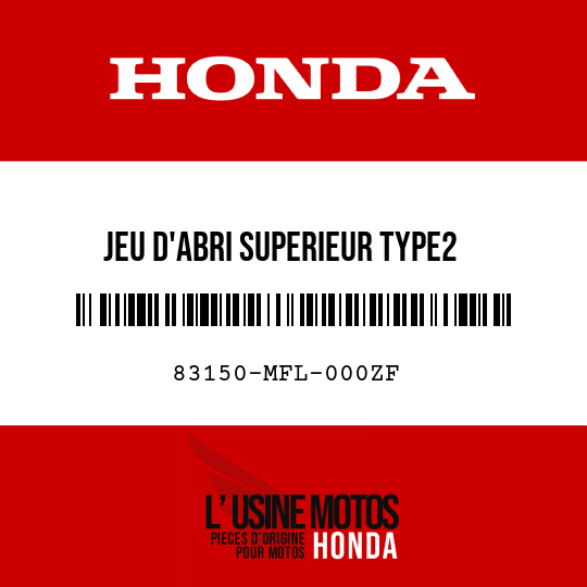 image de 83150-MFL-000ZF JEU D'ABRI SUPERIEUR TYPE2