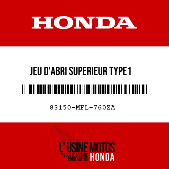 image de 83150-MFL-760ZA JEU D'ABRI SUPERIEUR TYPE1