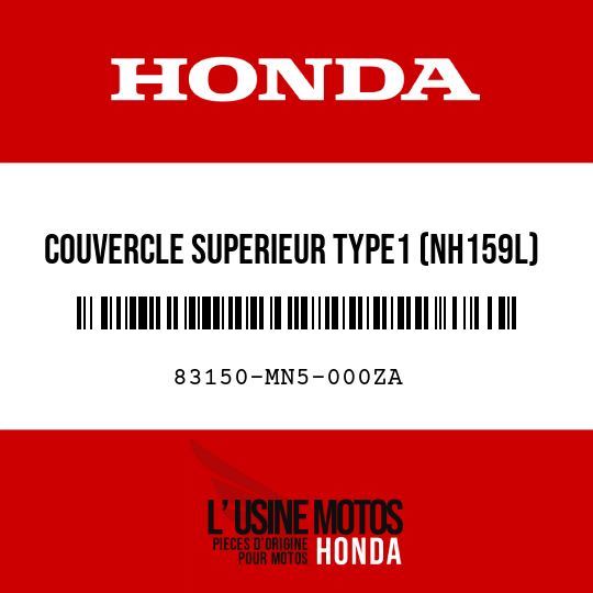 image de 83150-MN5-000ZA COUVERCLE SUPERIEUR TYPE1 (NH159L)