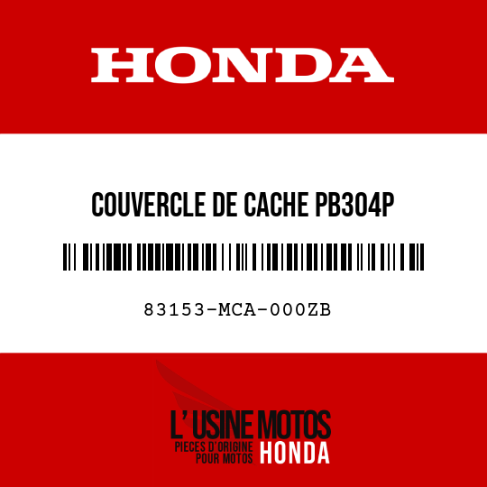 image de 83153-MCA-000ZB COUVERCLE DE CACHE PB304P 