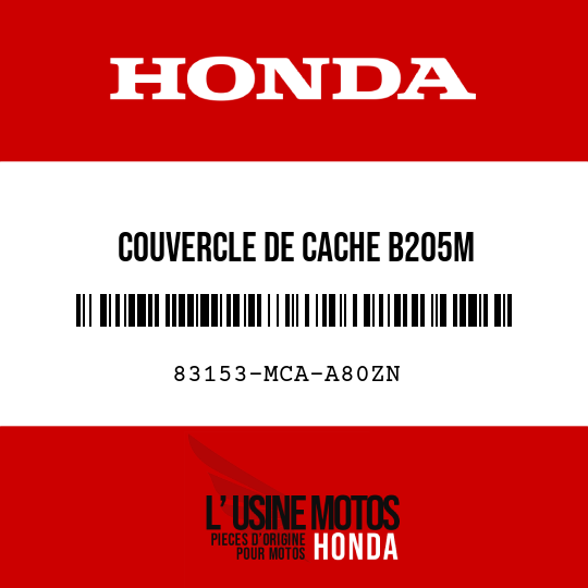 image de 83153-MCA-A80ZN COUVERCLE DE CACHE B205M