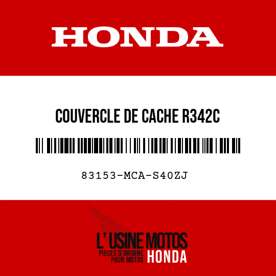 image de 83153-MCA-S40ZJ COUVERCLE DE CACHE R342C