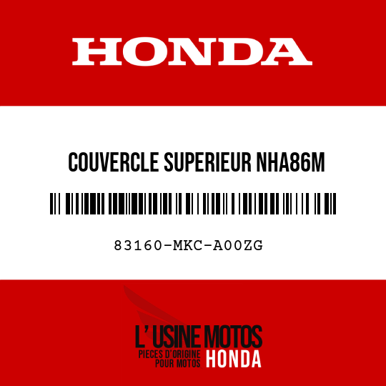 image de 83160-MKC-A00ZG COUVERCLE SUPERIEUR NHA86M
