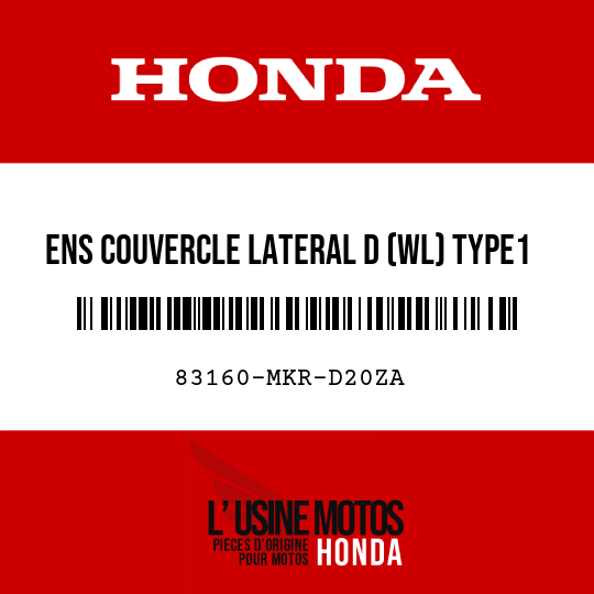 image de 83160-MKR-D20ZA ENS COUVERCLE LATERAL D (WL) TYPE1