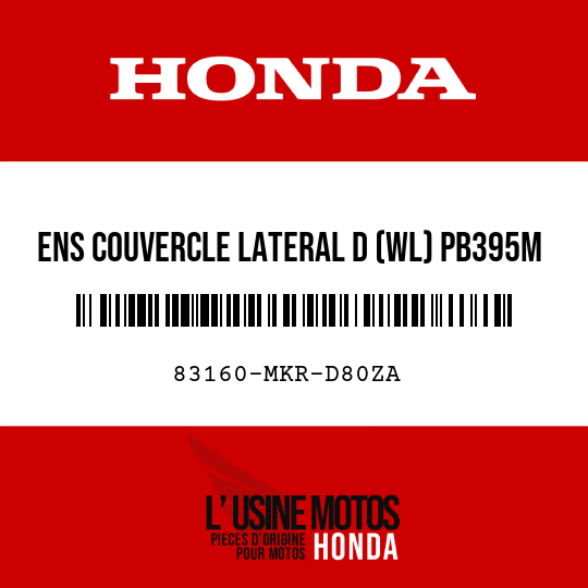 image de 83160-MKR-D80ZA ENS COUVERCLE LATERAL D (WL) PB395M