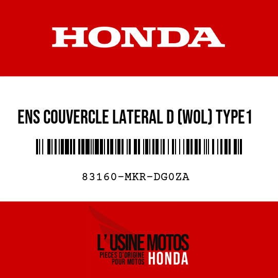 image de 83160-MKR-DG0ZA ENS COUVERCLE LATERAL D (WOL) TYPE1
