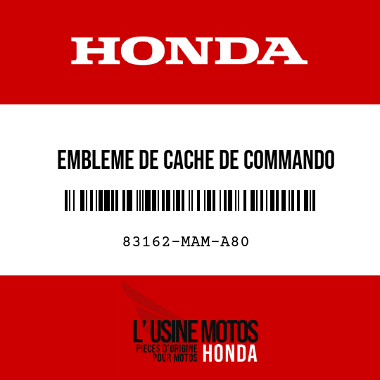 image de 83162-MAM-A80 EMBLEME DE CACHE DE COMMANDO