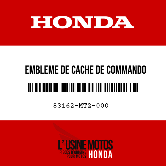 image de 83162-MT2-000 EMBLEME DE CACHE DE COMMANDO
