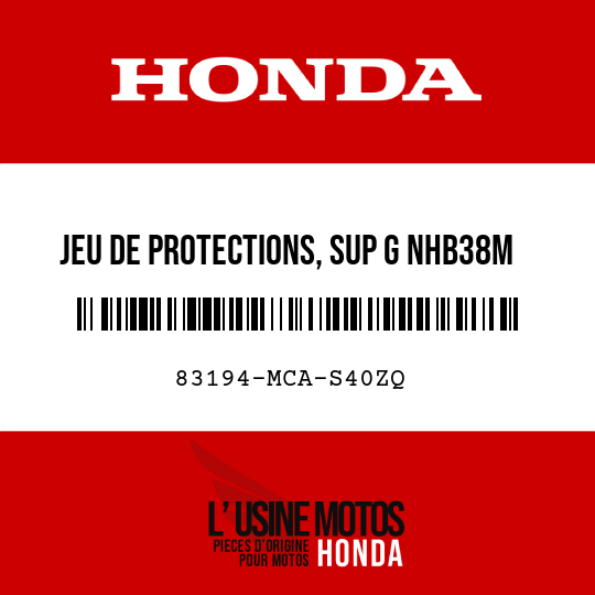 image de 83194-MCA-S40ZQ JEU DE PROTECTIONS, SUP G NHB38M