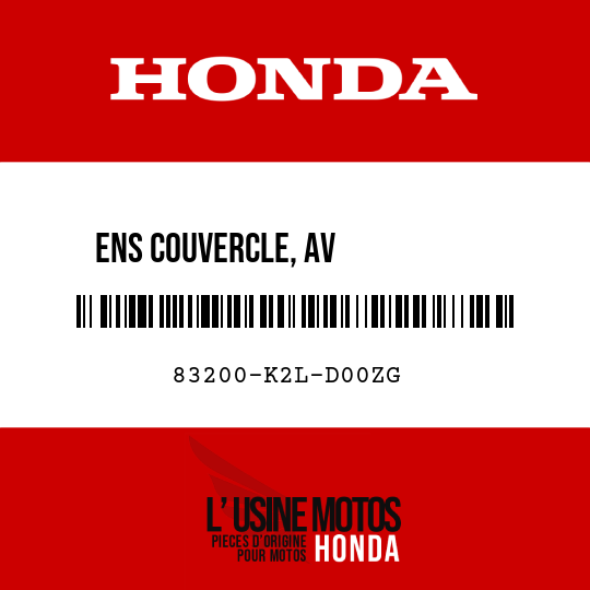 image de 83200-K2L-D00ZG ENS COUVERCLE, AV           CARROSSERIE D (WL) NHB44P