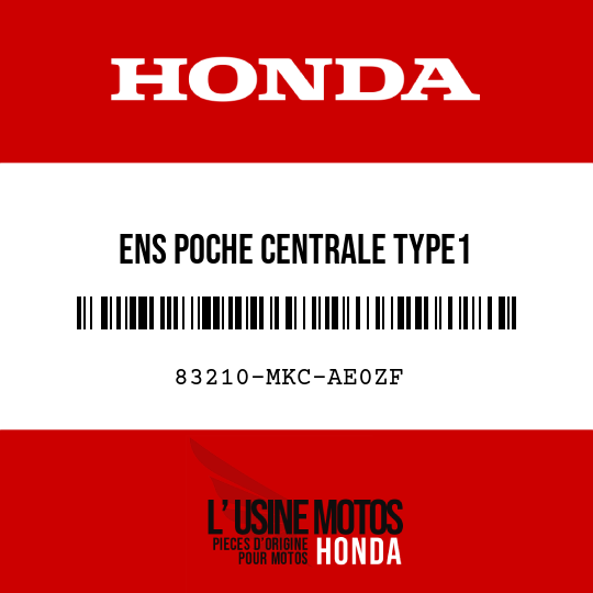 image de 83210-MKC-AE0ZF ENS POCHE CENTRALE TYPE1