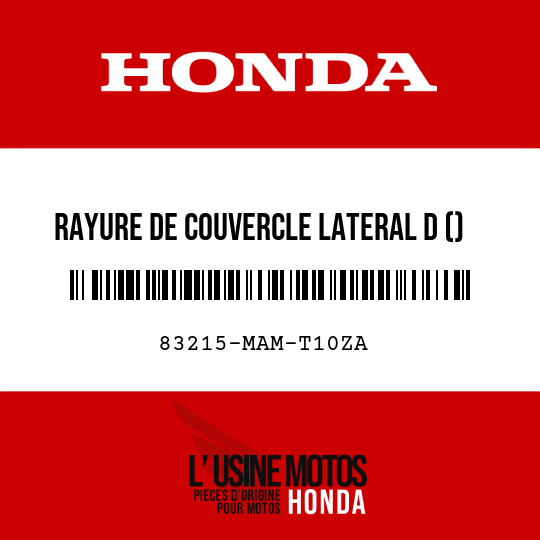 image de 83215-MAM-T10ZA RAYURE DE COUVERCLE LATERAL D () TYPE17