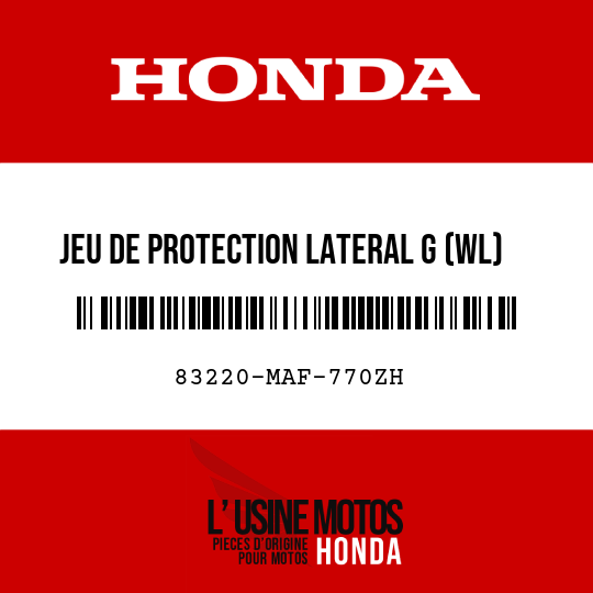 image de 83220-MAF-770ZH JEU DE PROTECTION LATERAL G (WL) TYPE7 