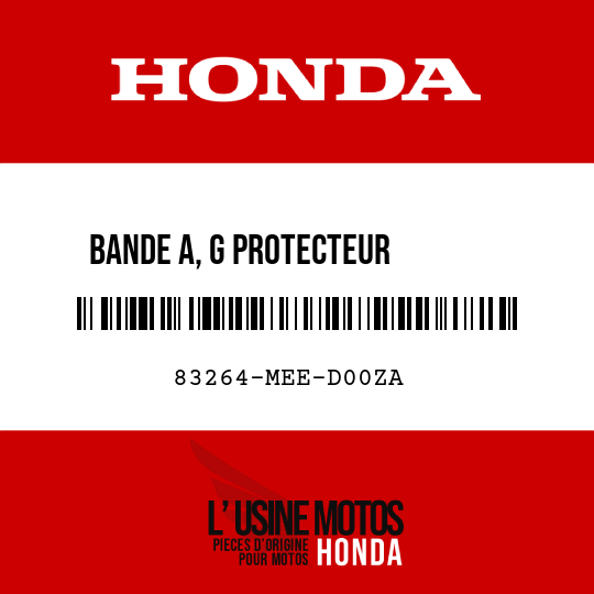 image de 83264-MEE-D00ZA BANDE A, G PROTECTEUR        SUPERIEUR TYPE1