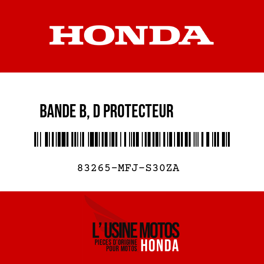 image de 83265-MFJ-S30ZA BANDE B, D PROTECTEUR        SUPERIEUR TYPE1