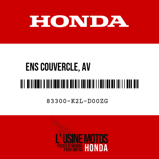 image de 83300-K2L-D00ZG ENS COUVERCLE, AV           CARROSSERIE G (WL) NHB44P