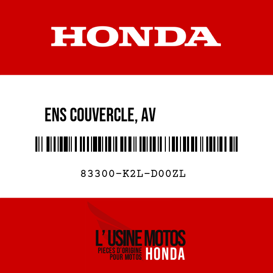 image de 83300-K2L-D00ZL ENS COUVERCLE, AV           CARROSSERIE G (WL) NHC65M