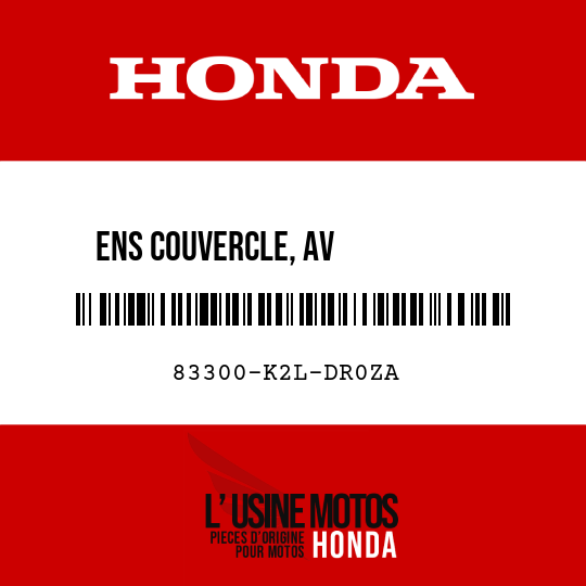 image de 83300-K2L-DR0ZA ENS COUVERCLE, AV           CARROSSERIE G (WL) NHC61P