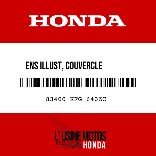 image de 83400-KFG-640ZC ENS ILLUST, COUVERCLE       CARROSSERIE D (WL) TYPE2