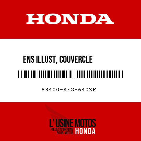 image de 83400-KFG-640ZF ENS ILLUST, COUVERCLE       CARROSSERIE D (WL) TYPE5