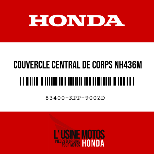 image de 83400-KPP-900ZD COUVERCLE CENTRAL DE CORPS NH436M 