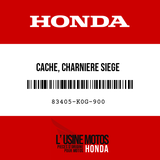 image de 83405-K0G-900 CACHE, CHARNIERE SIEGE