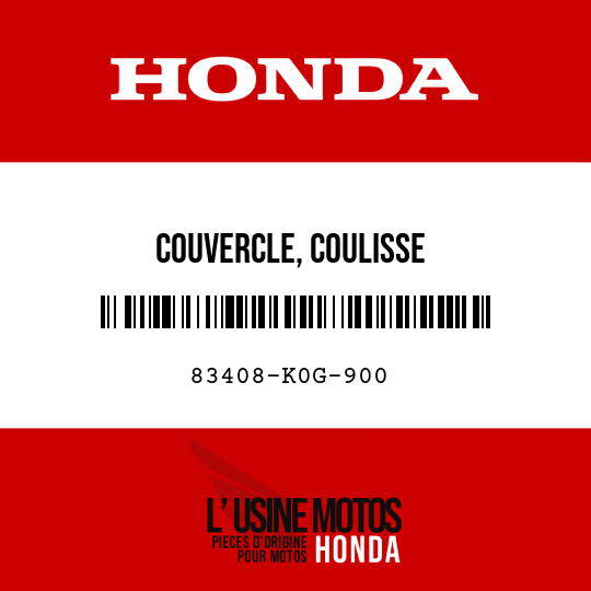 image de 83408-K0G-900 COUVERCLE, COULISSE