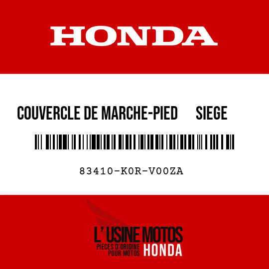 image de 83410-K0R-V00ZA COUVERCLE DE MARCHE-PIED      SIEGE AR D NH1