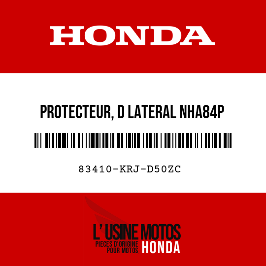 image de 83410-KRJ-D50ZC PROTECTEUR, D LATERAL NHA84P