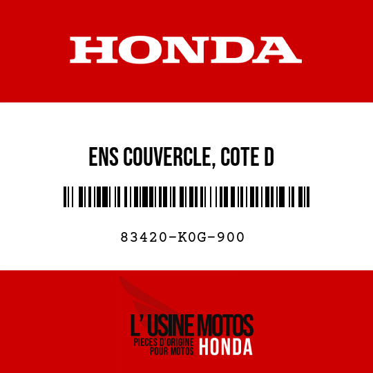 image de 83420-K0G-900 ENS COUVERCLE, COTE D