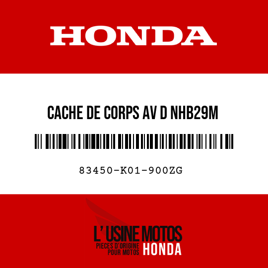 image de 83450-K01-900ZG CACHE DE CORPS AV D NHB29M