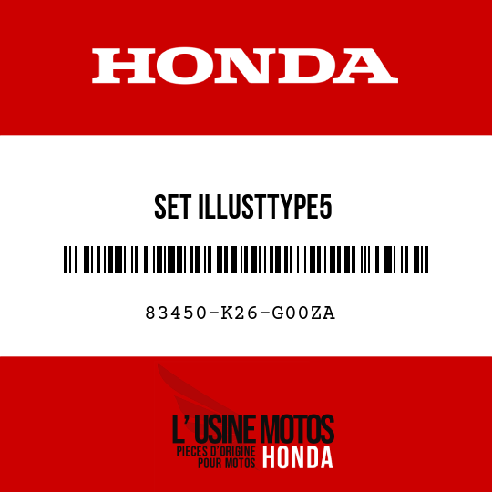 image de 83450-K26-G00ZA SET ILLUSTTYPE5