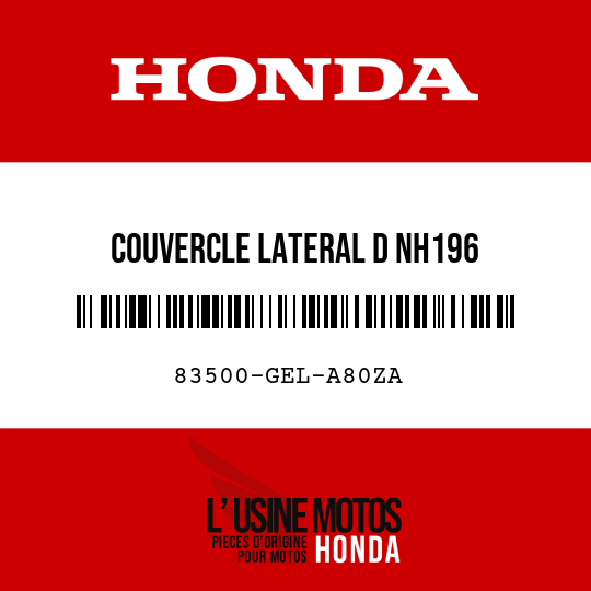 image de 83500-GEL-A80ZA COUVERCLE LATERAL D NH196