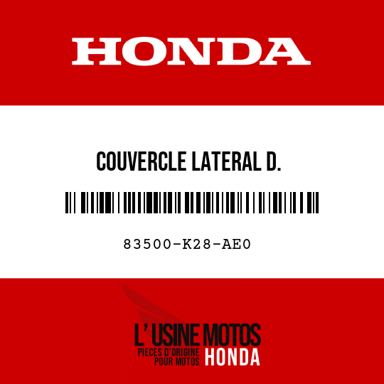 image de 83500-K28-AE0 COUVERCLE LATERAL D.