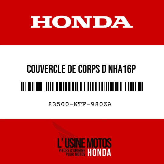 image de 83500-KTF-980ZA COUVERCLE DE CORPS D NHA16P 