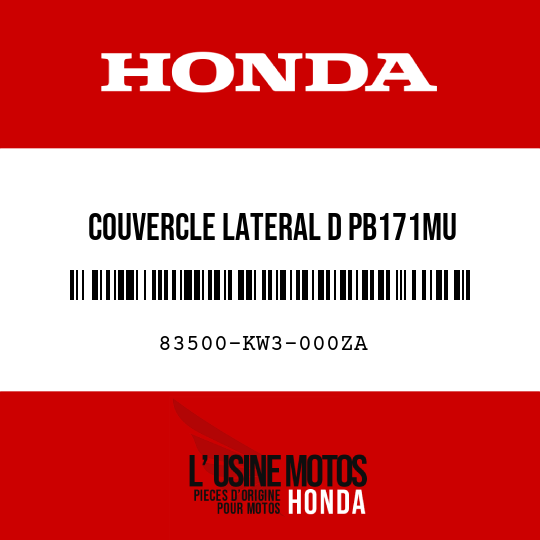 image de 83500-KW3-000ZA COUVERCLE LATERAL D PB171MU 