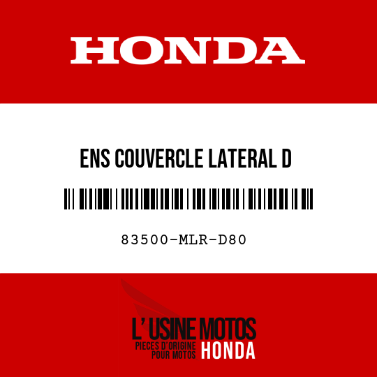 image de 83500-MLR-D80 ENS COUVERCLE LATERAL D