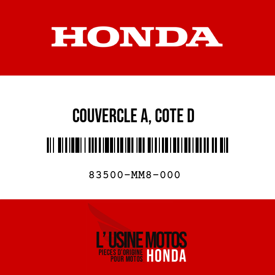 image de 83500-MM8-000 COUVERCLE A, COTE D