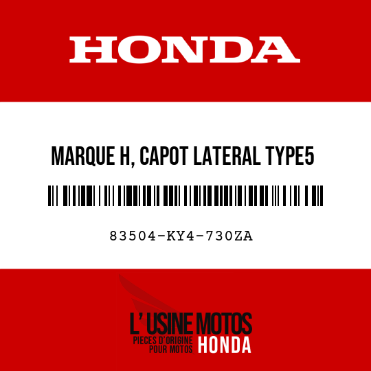 image de 83504-KY4-730ZA MARQUE H, CAPOT LATERAL TYPE5 